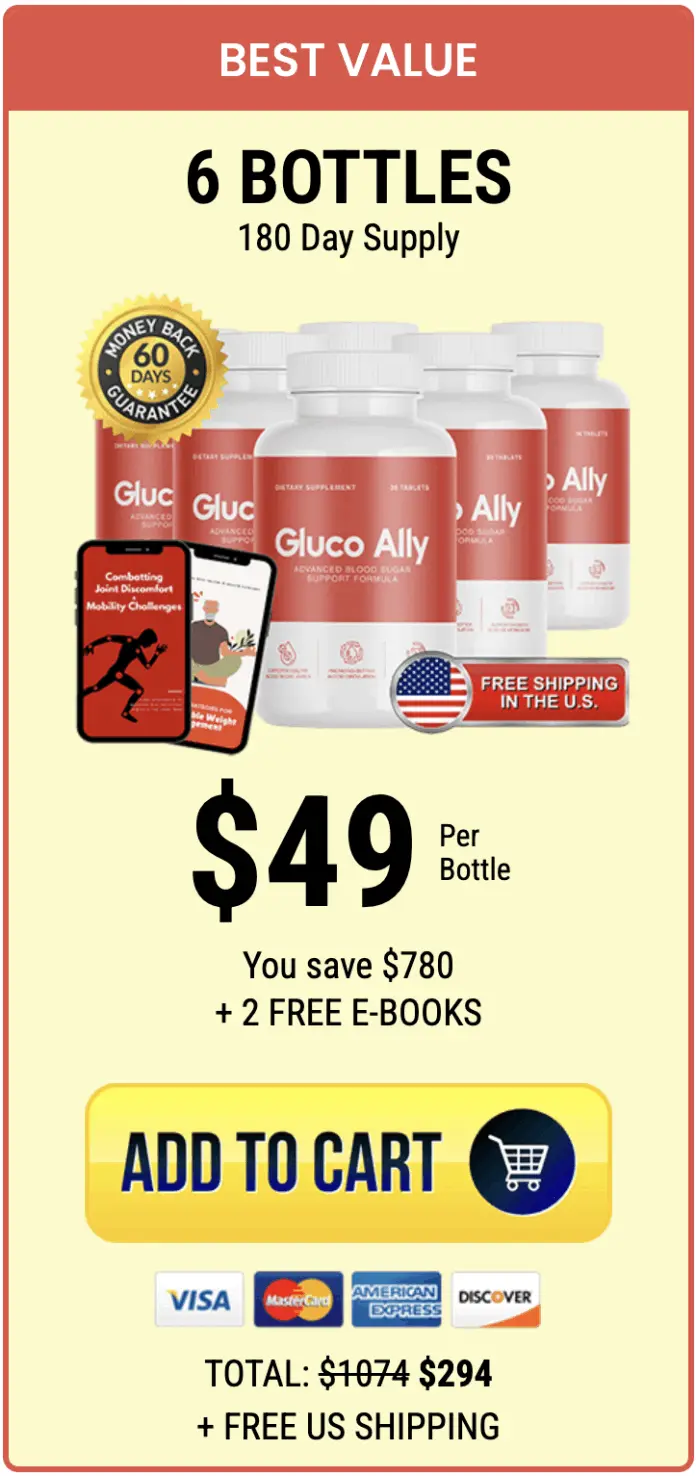 Gluco Ally Price 6 Bottles