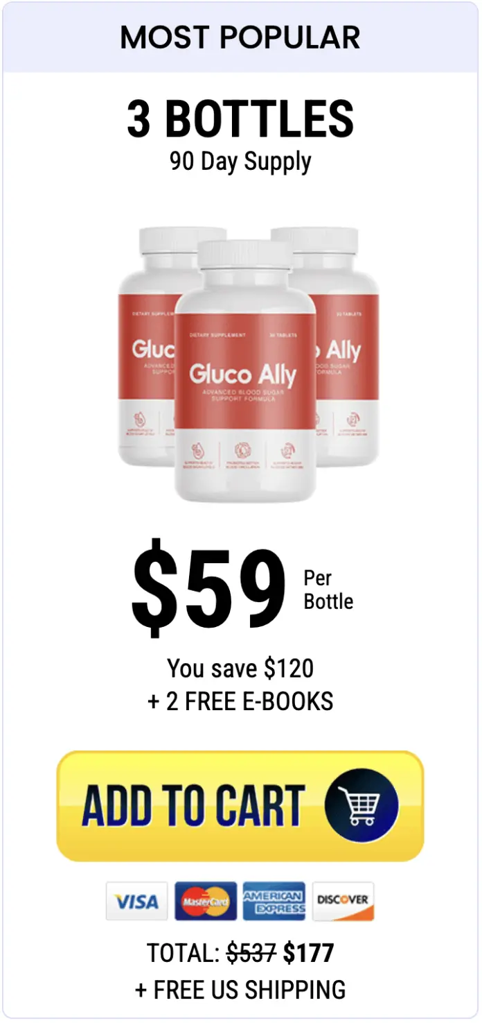 Gluco Ally Price 3 Bottles